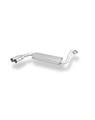 Honda Civic 4 + CRX II – EC8 EC9 ED6 ED7 ED9 Silenziatore posteriore trasversale – 2x70 Tipo 10 