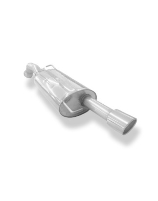 VW Golf IV Jubi-Stoßstange Silenziatore posteriore Ø63,5 – 1x90 tipo (Cod. F-VW053181-133)