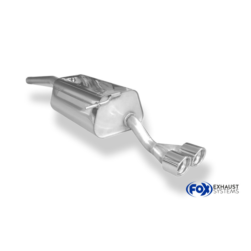 VW Caddy III Silenziatore posteriore on one side – 2x80 Tipo 17 (Cod. F-VW172051-150)
