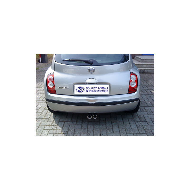 Nissan Micra K12 Silenziatore uscita posteriore center – 2x76 Tipo 13 (Cod. F-NI012041-068)
