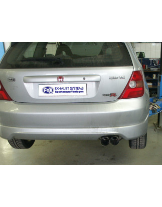 Honda Civic VII Tipo R – EP3 Silenziatore posteriore – 2x90 Tipo 10 (Cod. F-HO147022-012)
