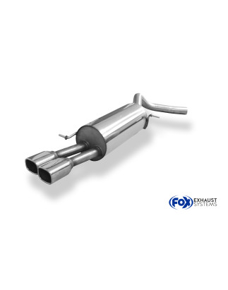 VW Polo 6R – WRC Silenziatore posteriore 63,5mm – 2x90 Tipo 16 (Cod. F-VW044061-654)