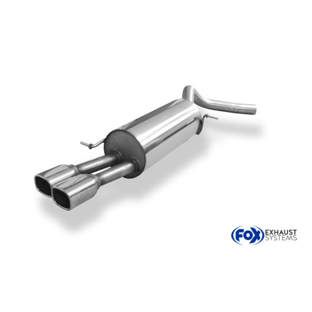 VW Polo 6R – WRC Silenziatore posteriore 63,5mm – 2x90 Tipo 16 (Cod. F-VW044061-654)