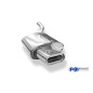 VW Passat 3C/ 3C CC Silenziatore posteriore Ø63,5mm – 160x80 Tipo 53 (Cod. F-VW024022-597)