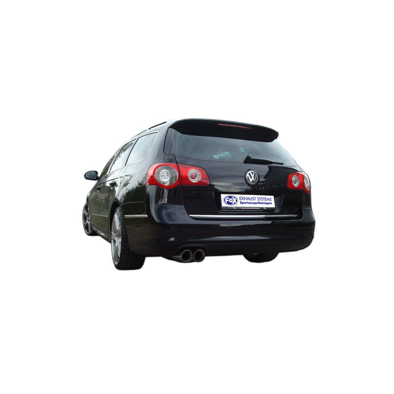 VW Passat 3C/ 3C CC Silenziatore posteriore Ø63,5mm – 2x90 Tipo 17 (Cod. F-VW024012-152)