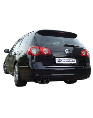VW Passat 3C/ 3C CC Silenziatore posteriore Ø63,5mm – 2x90 Tipo 17 (Cod. F-VW024022-152)