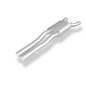 Audi A8 Tipo 4E Silenziatore anteriore Ø70mm shorter ruota distance (Cod. F-AU081010-VSD)