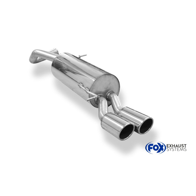 VW Polo 6R – GT e GTI Silenziatore posteriore 63,5mm – 2x90 Tipo 16 (Cod. F-VW044071-132)