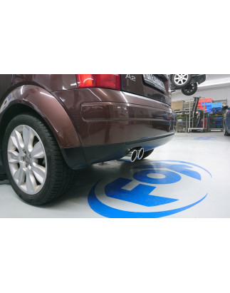 Audi A2 – 1,6l + 1,4l 42l serbatoio Silenziatore posteriore – 2x80 Tipo 16 (Cod. F-AU040003-130)