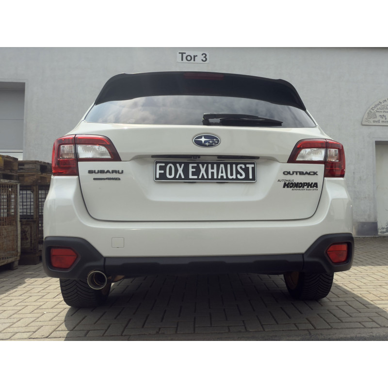 Subaru Outback BS Silenziatore posteriore – tailpipe: 1x90 Tipo 25 (Cod. F-SU064001-291)
