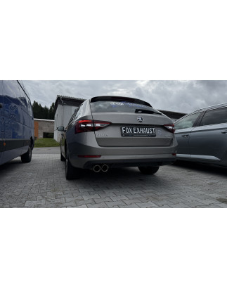 Skoda Superb 3V 4x4 (3T) Silenziatore posteriore – 2x90 Tipo 25 (Cod. F-SK072022-292)