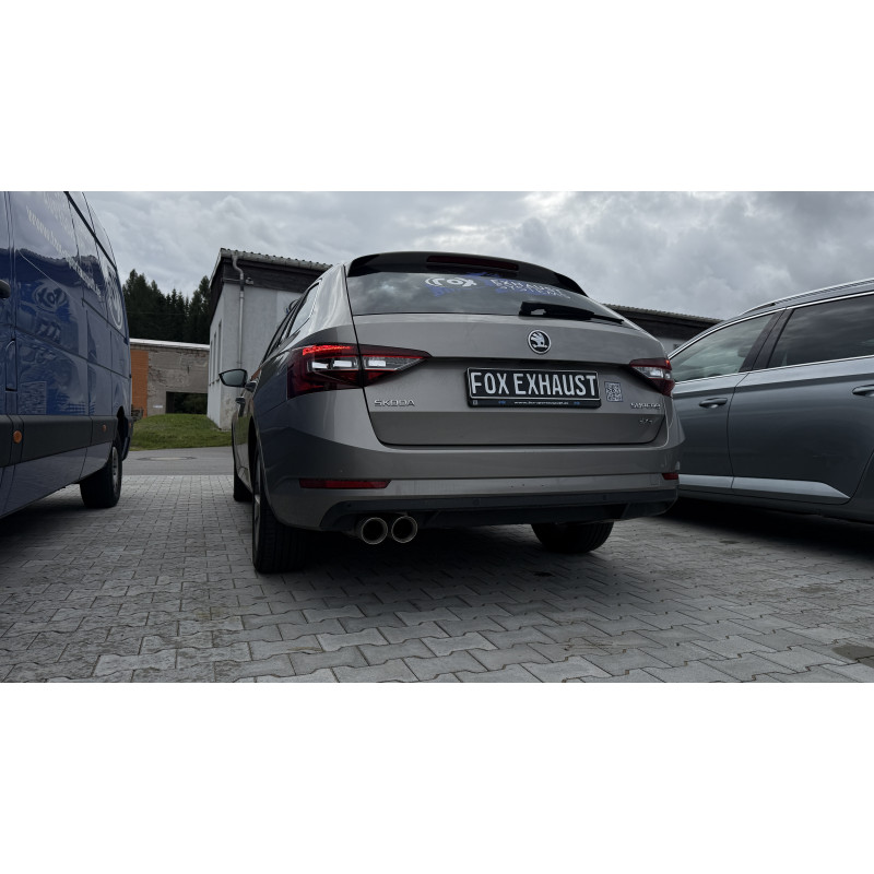 Skoda Superb 3V 4x4 (3T) Silenziatore posteriore – 2x90 Tipo 25 (Cod. F-SK072022-292)