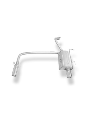 Nissan Micra K11 Silenziatore posteriore con uscite destra e sinistra (duplex) – 1x80 tipo (Cod. F