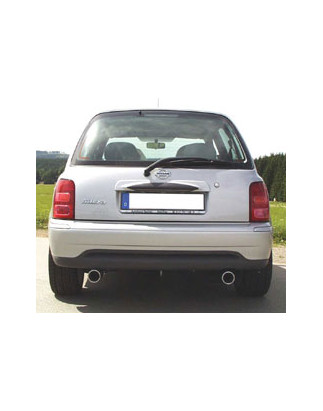 Nissan Micra K11 Silenziatore posteriore con uscite destra e sinistra (duplex) – 1x80 tipo (Cod. F