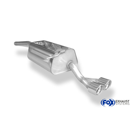 VW Caddy III Silenziatore posteriore on one side – 2x80 Tipo 17 (Cod. F-VW172061-150)