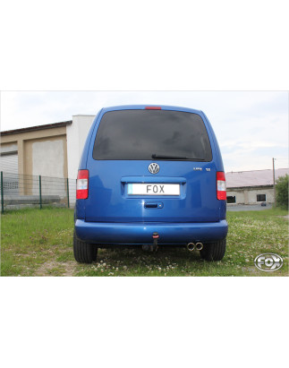 VW Caddy III Silenziatore posteriore on one side – 2x80 Tipo 17 (Cod. F-VW172061-150)