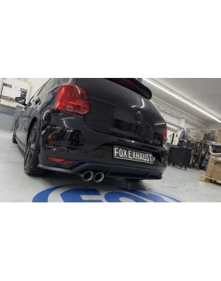VW Polo 6R Silenziatore posteriore – 2x90 Tipo 25 adatto al paraurti originale VW Polo 6R GTI para
