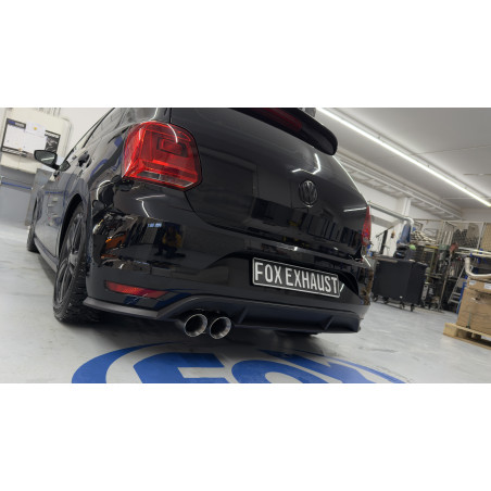 VW Polo 6R Silenziatore posteriore – 2x90 Tipo 25 adatto al paraurti originale VW Polo 6R GTI para