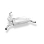 Renault Clio IV Silenziatore posteriore – 1x55 Tipo 10 destra e sinistra – o (Cod. F-RE073025-00