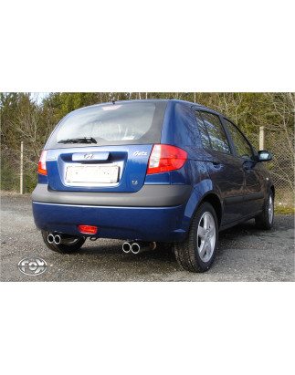 Hyundai Getz – 3/5 doors Silenziatore posteriore con uscite destra e sinistra (duplex)x (Cod. F-HY