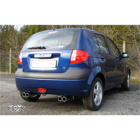 Hyundai Getz – 3/5 doors Silenziatore posteriore con uscite destra e sinistra (duplex)x (Cod. F-HY