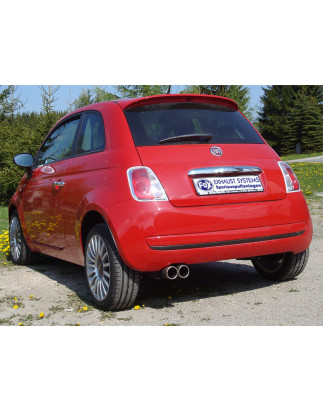 Fiat 500/ 500C Silenziatore posteriore – 2x76 Tipo 12 (Cod. F-FI150001-048)