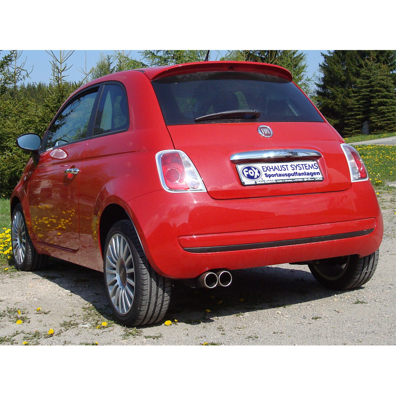 Fiat 500/ 500C Silenziatore posteriore – 2x76 Tipo 12 (Cod. F-FI150001-048)