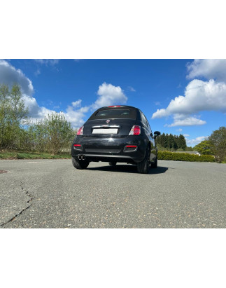 Fiat 500/ 500C Silenziatore posteriore – 2x80 Tipo 25 (Cod. F-FI150001-290)