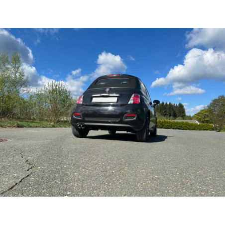 Fiat 500/ 500C Silenziatore posteriore – 2x80 Tipo 25 (Cod. F-FI150001-290)