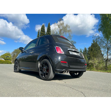 Fiat 500/ 500C Silenziatore posteriore – 2x80 Tipo 25 (Cod. F-FI150001-290)