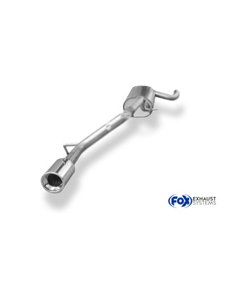 Ford Focus II hatchback Silenziatore posteriore Ø63,5mm – 1x90 Tipo 1 (Cod. F-FO031011-071)