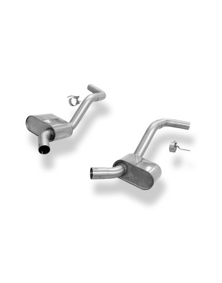 Jaguar XK8/ XKR Tipo QEV/ QDV mid silencer destra e sinistra Ø63,5 (Cod. F-JA060010-MSD)