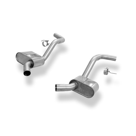 Jaguar XK8/ XKR Tipo QEV/ QDV mid silencer destra e sinistra Ø63,5 (Cod. F-JA060010-MSD)