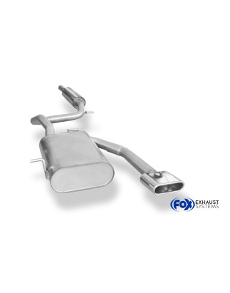VW Lupo 6X Silenziatore uscita posteriore center – 130x50 Tipo 52 (Cod. F-VW090021-581)