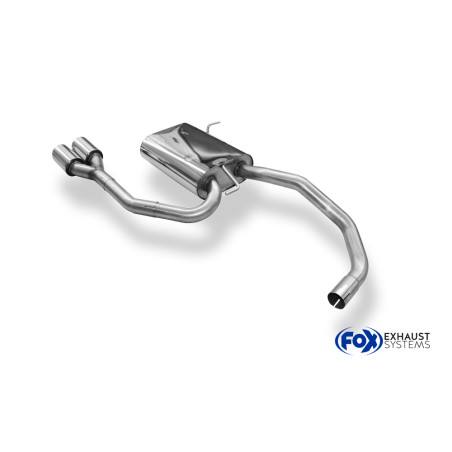 VW Lupo 6X Silenziatore uscita posteriore center – 2x80 Tipo 14 (Cod. F-VW090021-090)