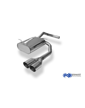VW Lupo 6X Silenziatore uscita posteriore center – 2x80 Tipo 14 (Cod. F-VW090021-090)