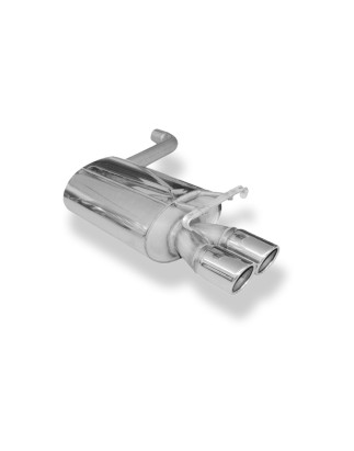 Mercedes 190 W201 Silenziatore posteriore – 2x76 Tipo 16 (Cod. F-MB010002-128)