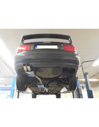 Audi 80 Tipo B4 quattro RS-Stoßstange Silenziatore posteriore – 2x76 t (Cod. F-AU013032-008)