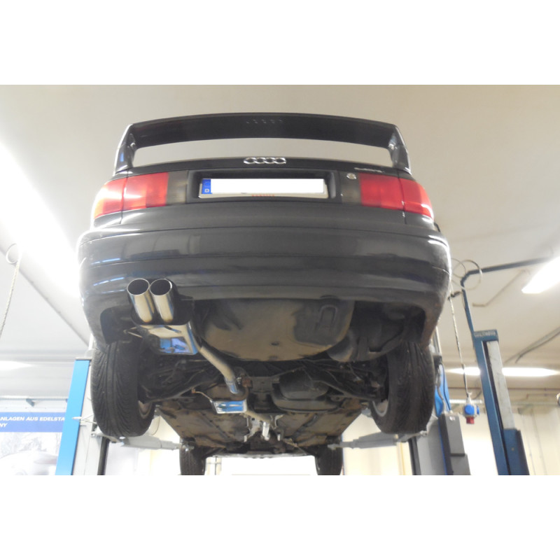 Audi 80 Tipo B4 quattro RS-Stoßstange Silenziatore posteriore – 2x76 t (Cod. F-AU013032-008)