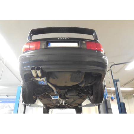 Audi 80 Tipo B4 quattro RS-Stoßstange Silenziatore posteriore – 2x76 t (Cod. F-AU013032-008)