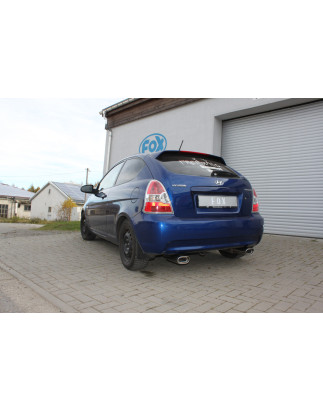 Kia Rio II Silenziatore posteriore con uscite destra e sinistra (duplex) – 135x80 Tipo 53 r (Cod. 