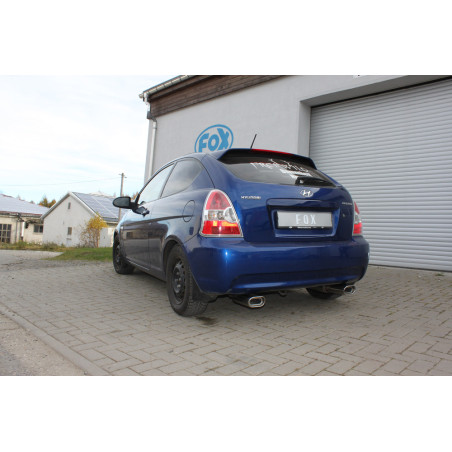 Kia Rio II Silenziatore posteriore con uscite destra e sinistra (duplex) – 135x80 Tipo 53 r (Cod. 