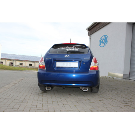 Kia Rio II Silenziatore posteriore con uscite destra e sinistra (duplex) – 135x80 Tipo 53 r (Cod. 