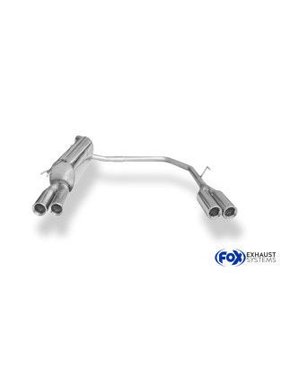 Fiat Bravo 198 Silenziatore posteriore con uscite destra e sinistra (duplex)x76 Tipo 13 (Cod. F-FI02