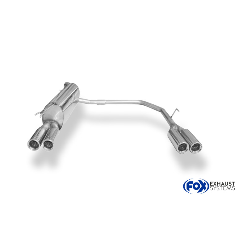 Fiat Bravo 198 Silenziatore posteriore con uscite destra e sinistra (duplex)x76 Tipo 13 (Cod. F-FI02
