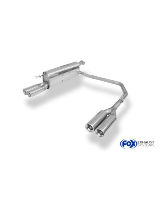 Fiat Bravo 198 Silenziatore posteriore con uscite destra e sinistra (duplex)x76 Tipo 13 (Cod. F-FI02