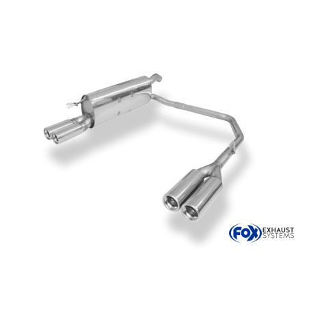 Fiat Bravo 198 Silenziatore posteriore con uscite destra e sinistra (duplex)x76 Tipo 13 (Cod. F-FI02