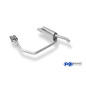 Fiat Bravo 198 Silenziatore posteriore con uscite destra e sinistra (duplex)x76 Tipo 13 (Cod. F-FI02