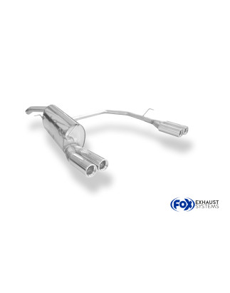 Fiat Bravo 198 Silenziatore posteriore con uscite destra e sinistra (duplex)x76 Tipo 13 (Cod. F-FI02