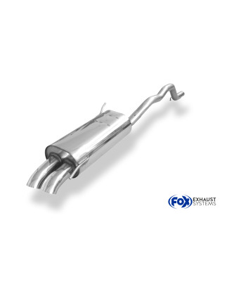 VW Bus T4 Syncro Silenziatore posteriore incl. connection pipe con h (Cod. F-VW130022-724)